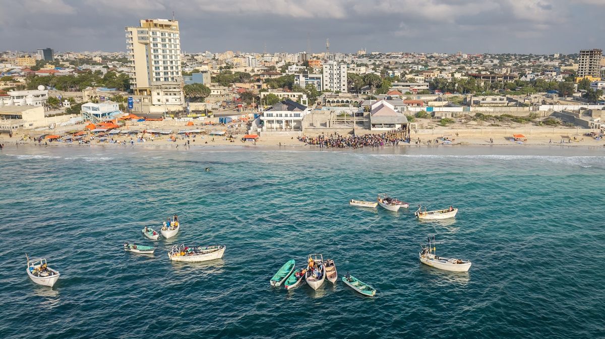 Fotky: Stavební boom v Mogadišu. Stačilo mírné uvolnění teroristické smyčky